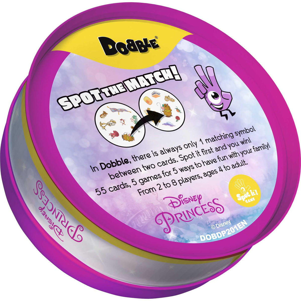 Dobble Disney Princess Card Game – 55 Cards