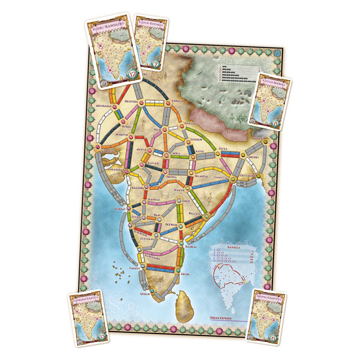 Ticket to Ride Map Collection: Volume 2 – India & Switzerland