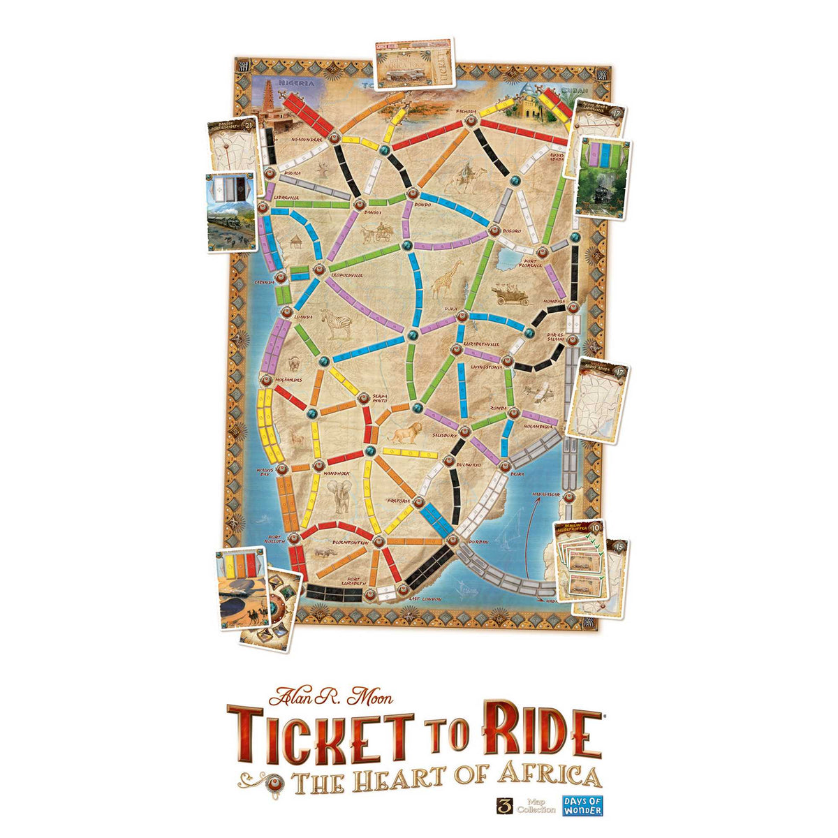 Ticket to Ride Map Collection: Volume 3 – The Heart of Africa