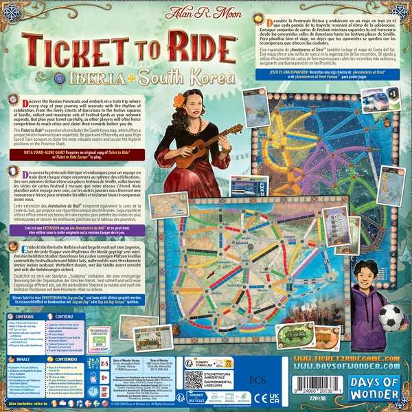 Ticket to Ride Map Collection 8: Iberica & South Korea
