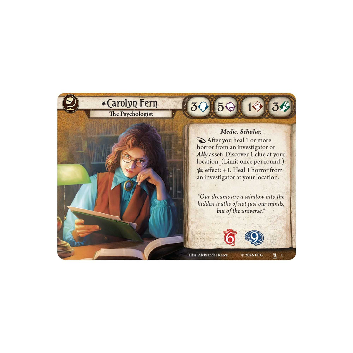 Arkham Horror: The Card Game – Carolyn Fern Investigator Deck