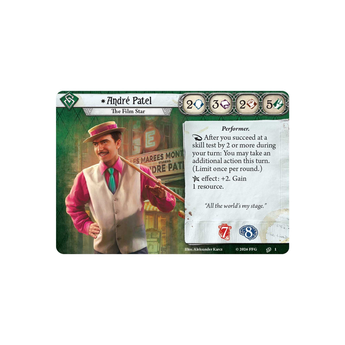 Arkham Horror: The Card Game – André Patel Investigator Deck