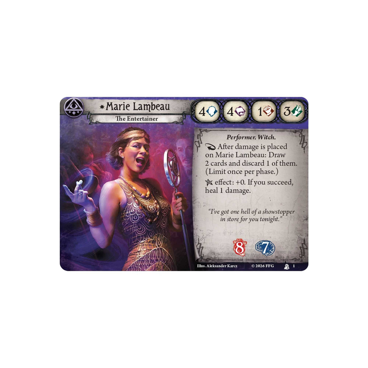 Arkham Horror: The Card Game – Marie Lambeau Investigator Deck
