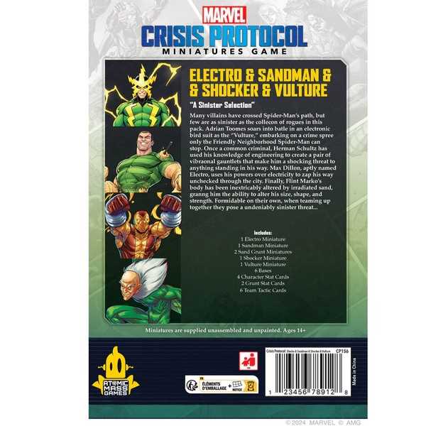 Marvel: Crisis Protocol – Electro, Sandman, Shocker & Vulture