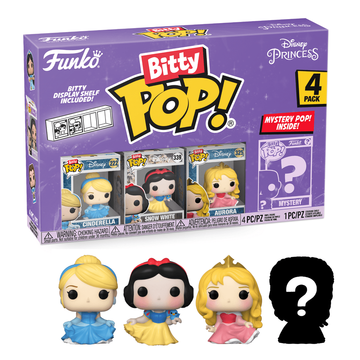 Funko Pop! Vinyl Funko Bitty POP! Disney Princess Cinderella 4 Pack