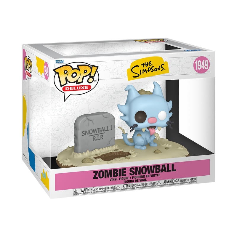 Funko Pop! Deluxe The Simpsons Zombie Snowball Vinyl Figure #1949