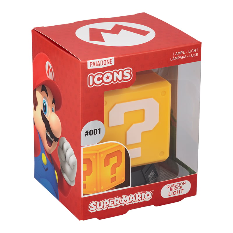 Paladone Super Mario Question Block Icon Light