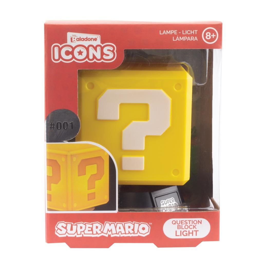 Paladone Super Mario Question Block Icon Light