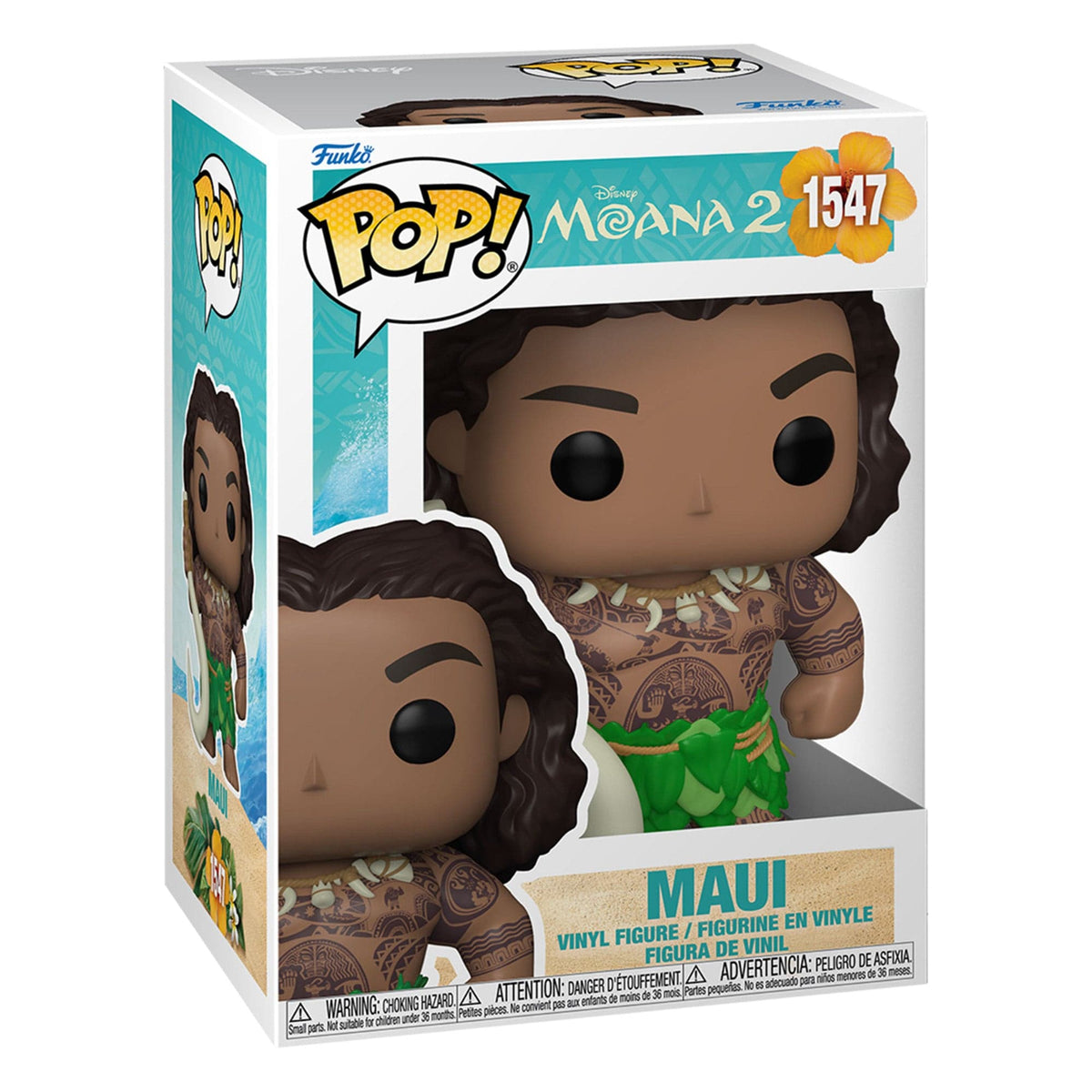 Funko Pop! Vinyl Disney Moana 2 Maui with Fish Hook #1547 Vinyl Figure #1547