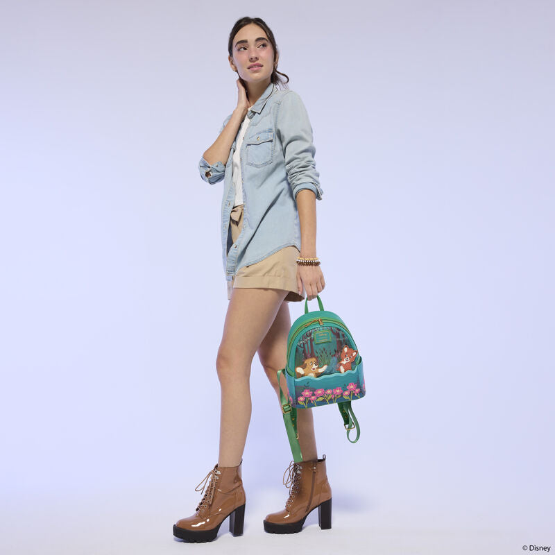 Loungefly Disney The Fox and the Hound Tod & Copper Mini Backpack