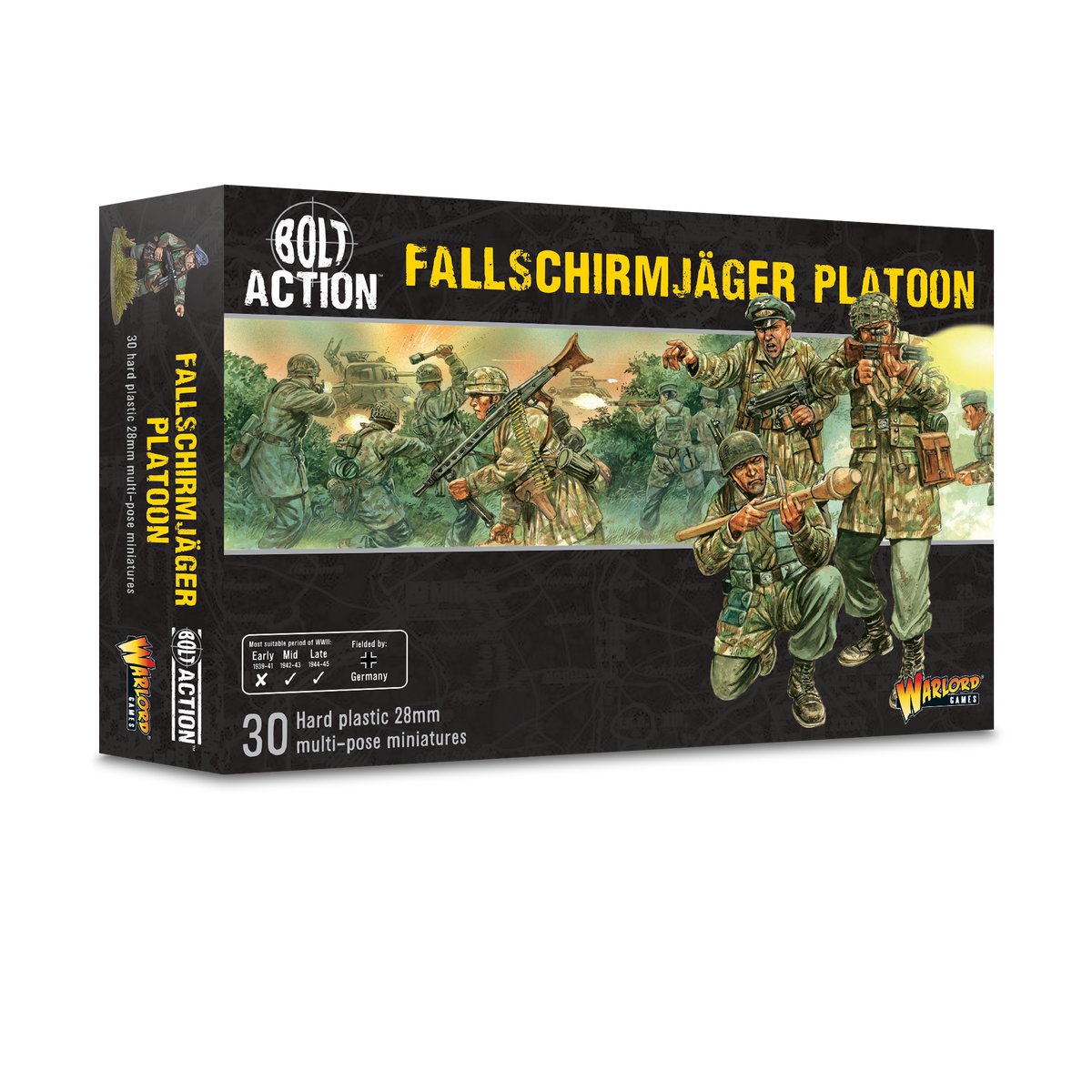 Bolt Action Fallschirmjäger Platoon 30-Piece Miniatures Set