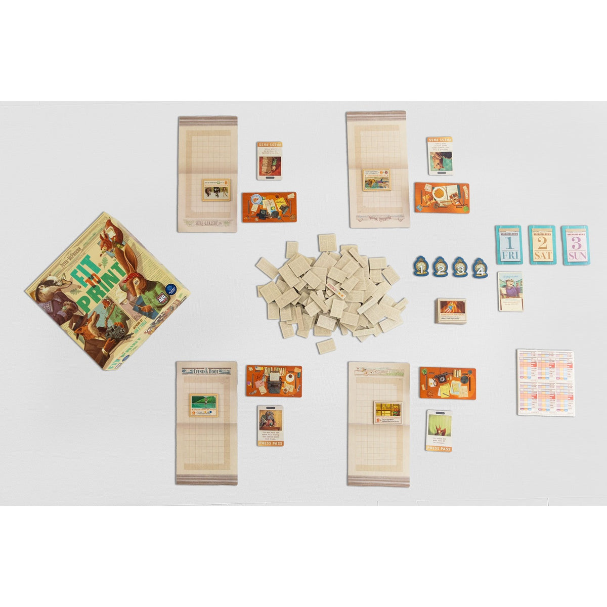 Fit to Print Board Game