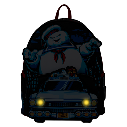 Loungefly Ghostbusters Stay Puft Ecto-1 Light-Up Mini Backpack