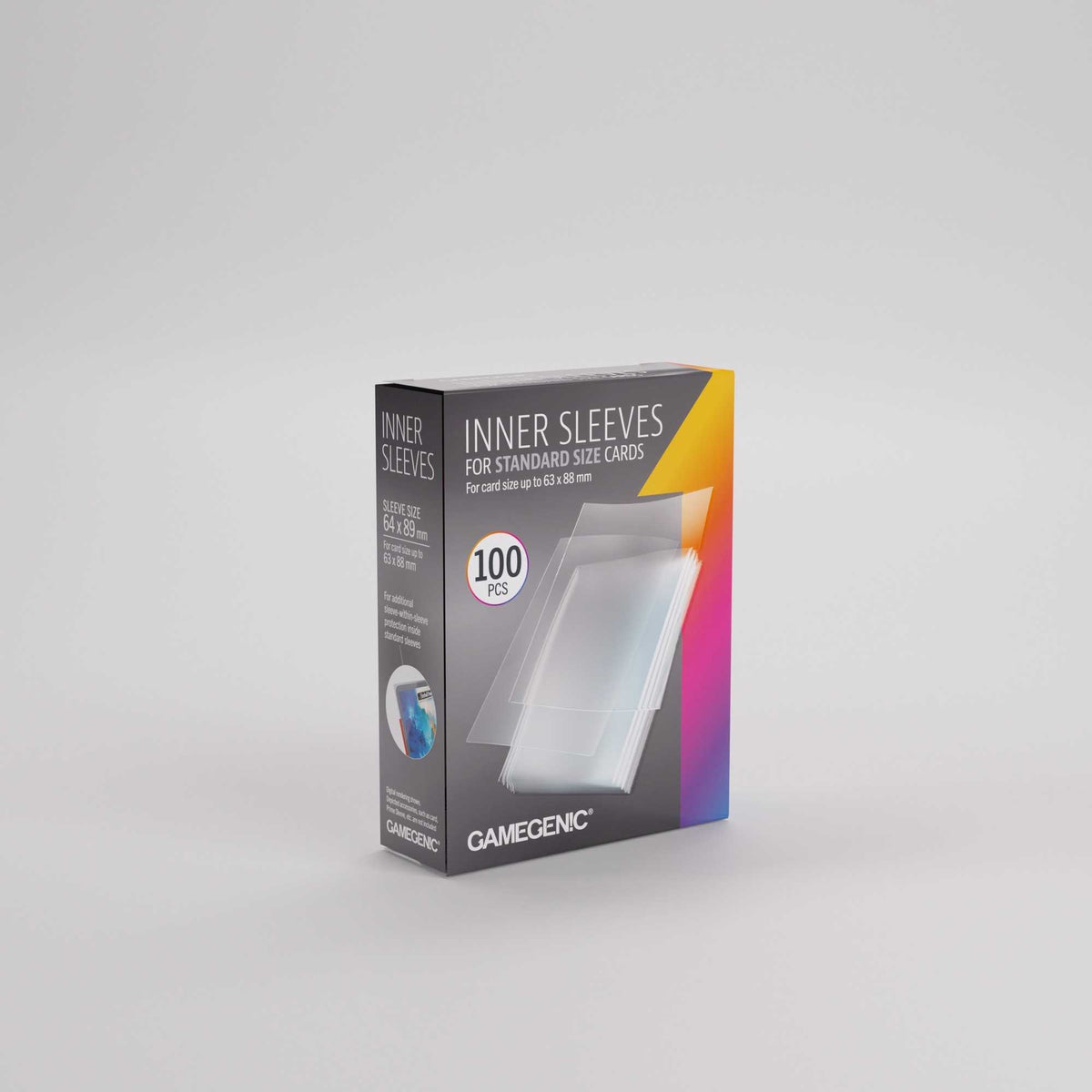 Gamegenic Inner Sleeves 64 x 89 mm, 100 Pack