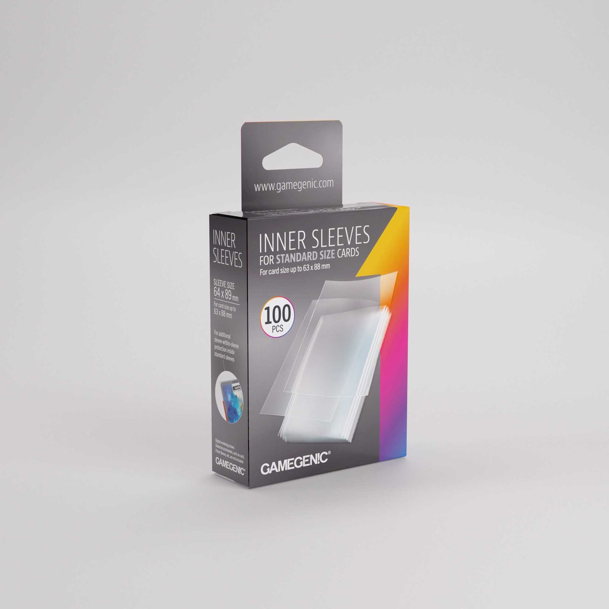 Gamegenic Inner Sleeves 64 x 89 mm, 100 Pack