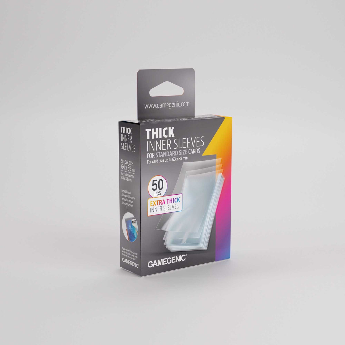 Gamegenic Thick Inner Sleeves 64 x 89 mm (100 ct.)