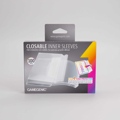 Gamegenic Closable Inner Sleeves 64 × 89 mm (100 Pack)