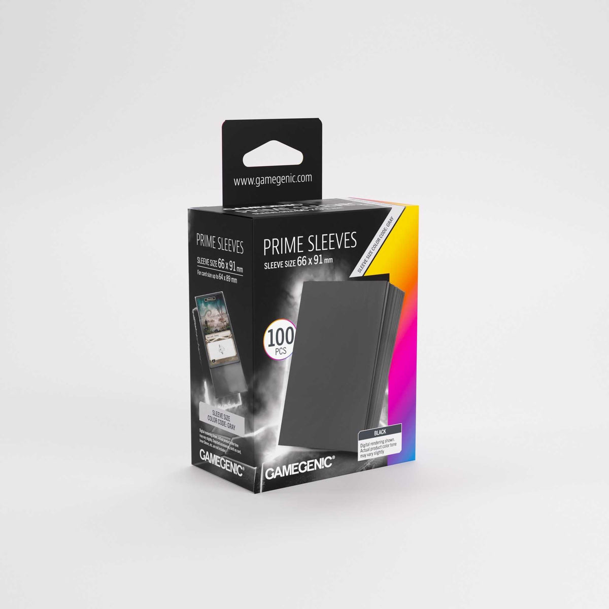Gamegenic Prime Sleeves Black 66 x 91 mm, 100 ct.