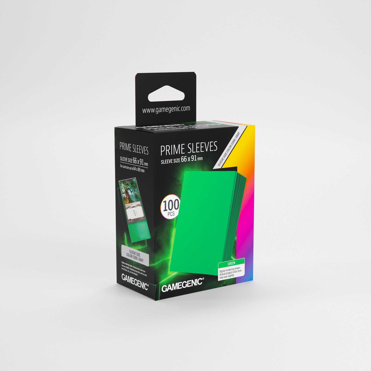 Gamegenic Prime Sleeves Green 66 x 91 mm – 100 Pack