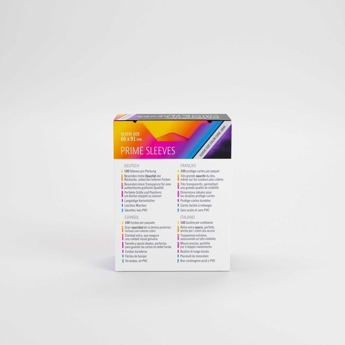 Gamegenic Prime Sleeves Purple 66 x 91 mm (100 ct.)