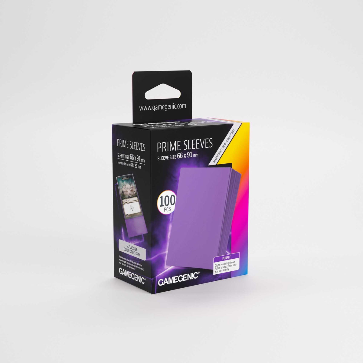 Gamegenic Prime Sleeves Purple 66 x 91 mm (100 ct.)