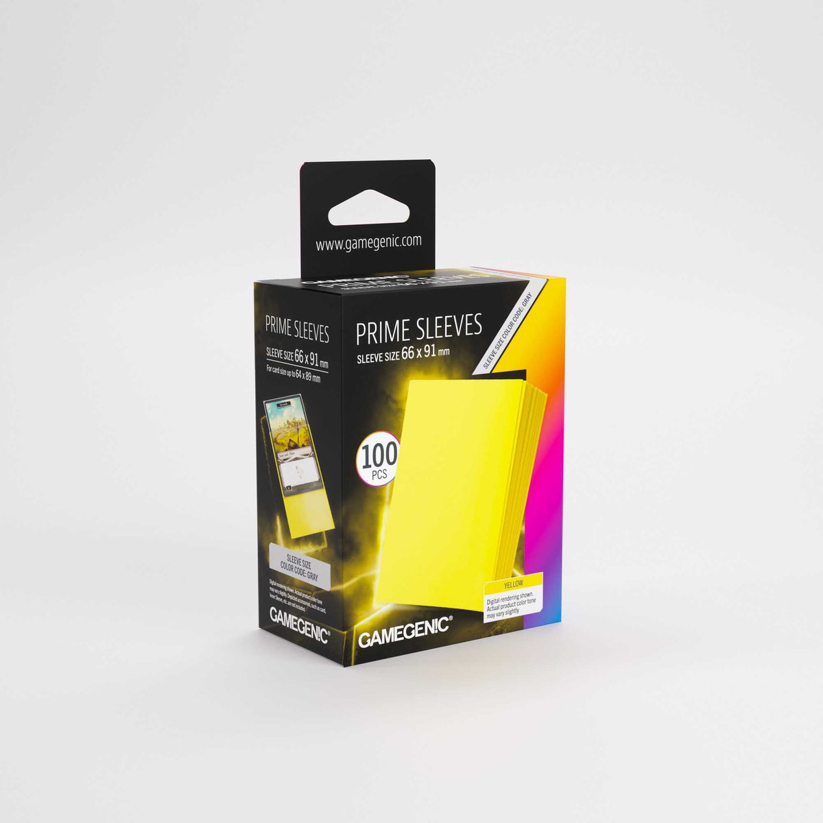 Gamegenic Prime Sleeves Yellow 66 x 91 mm (100 Count)
