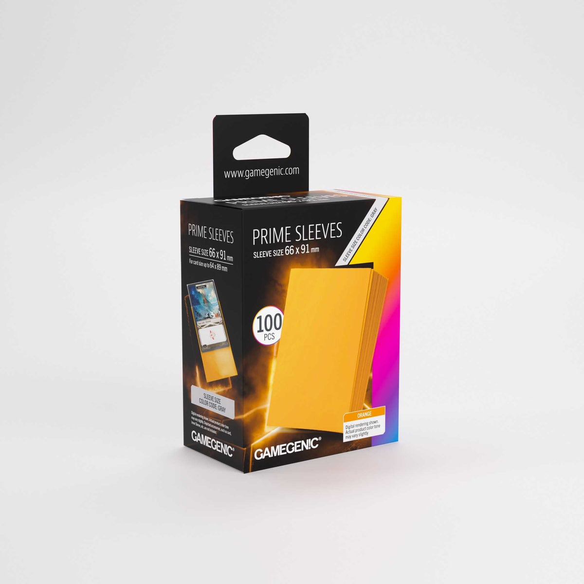 Gamegenic Prime Sleeves Orange 66 x 91 mm – 100 Pack