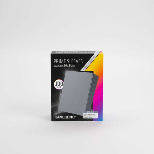 Gamegenic Prime Sleeves Dark Gray 66 x 91 mm, 100 Pack