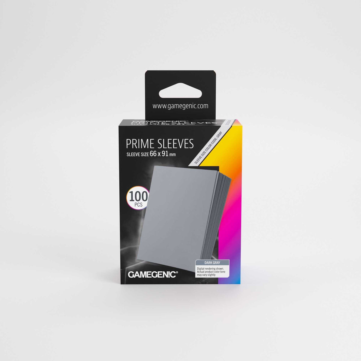 Gamegenic Prime Sleeves Dark Gray 66 x 91 mm, 100 Pack
