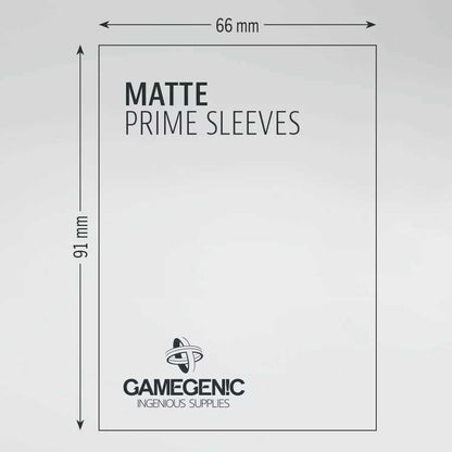 Gamegenic Matte Prime Sleeves Black 66 x 91 mm, 100 Pack