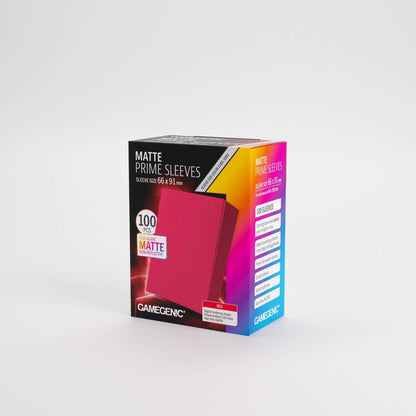 Gamegenic Matte Prime Sleeves Red 66 x 91 mm (100)