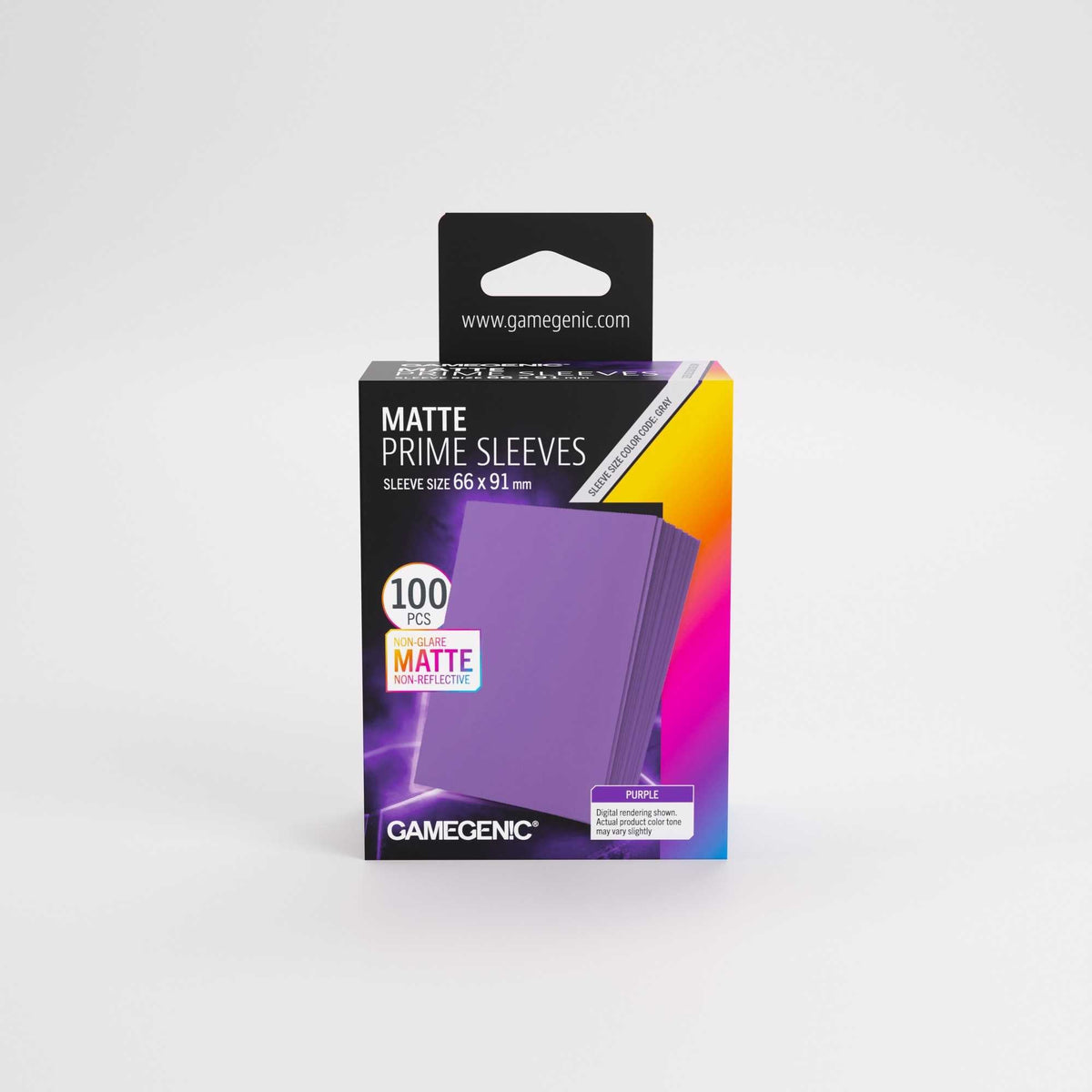 Gamegenic Matte Prime Sleeves Purple 66 x 91 mm, 100 Pack