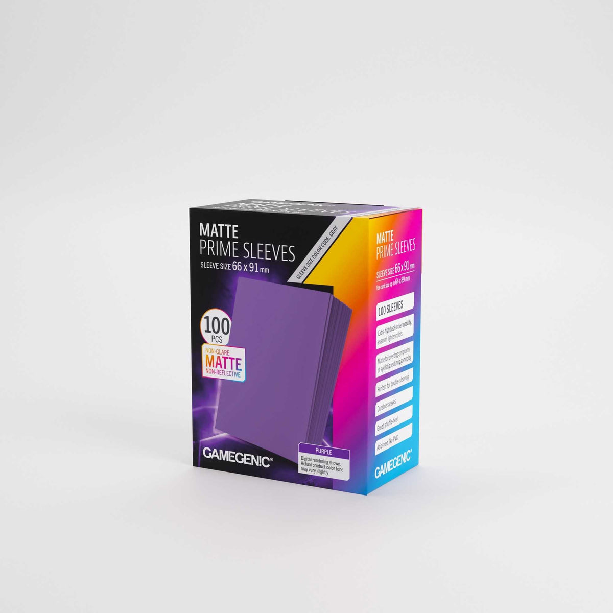 Gamegenic Matte Prime Sleeves Purple 66 x 91 mm, 100 Pack
