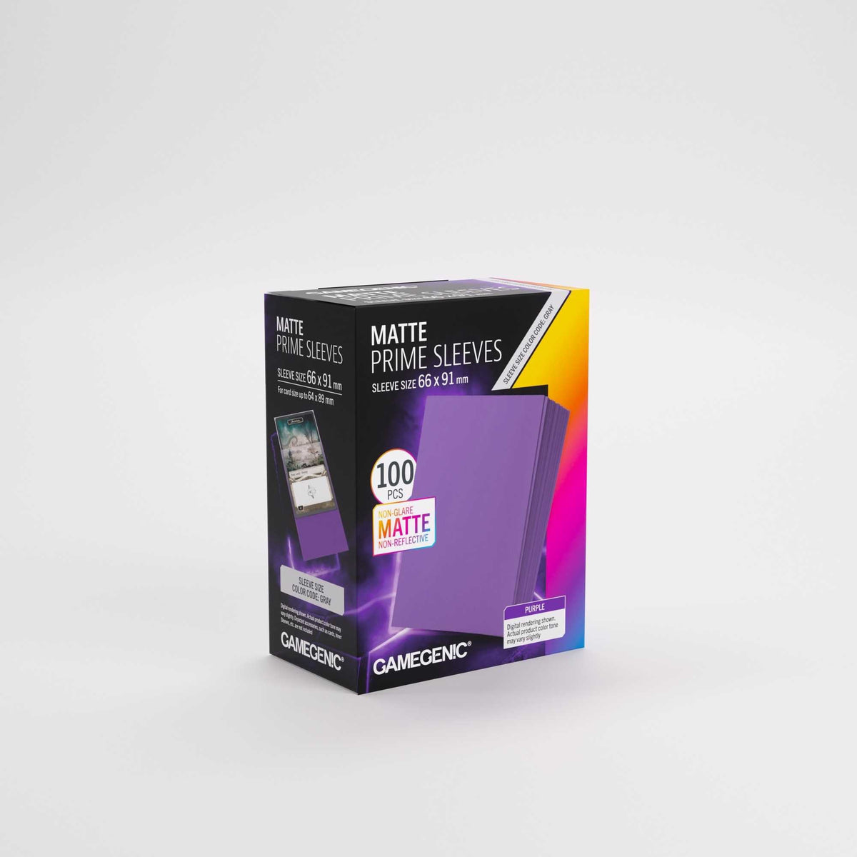 Gamegenic Matte Prime Sleeves Purple 66 x 91 mm, 100 Pack