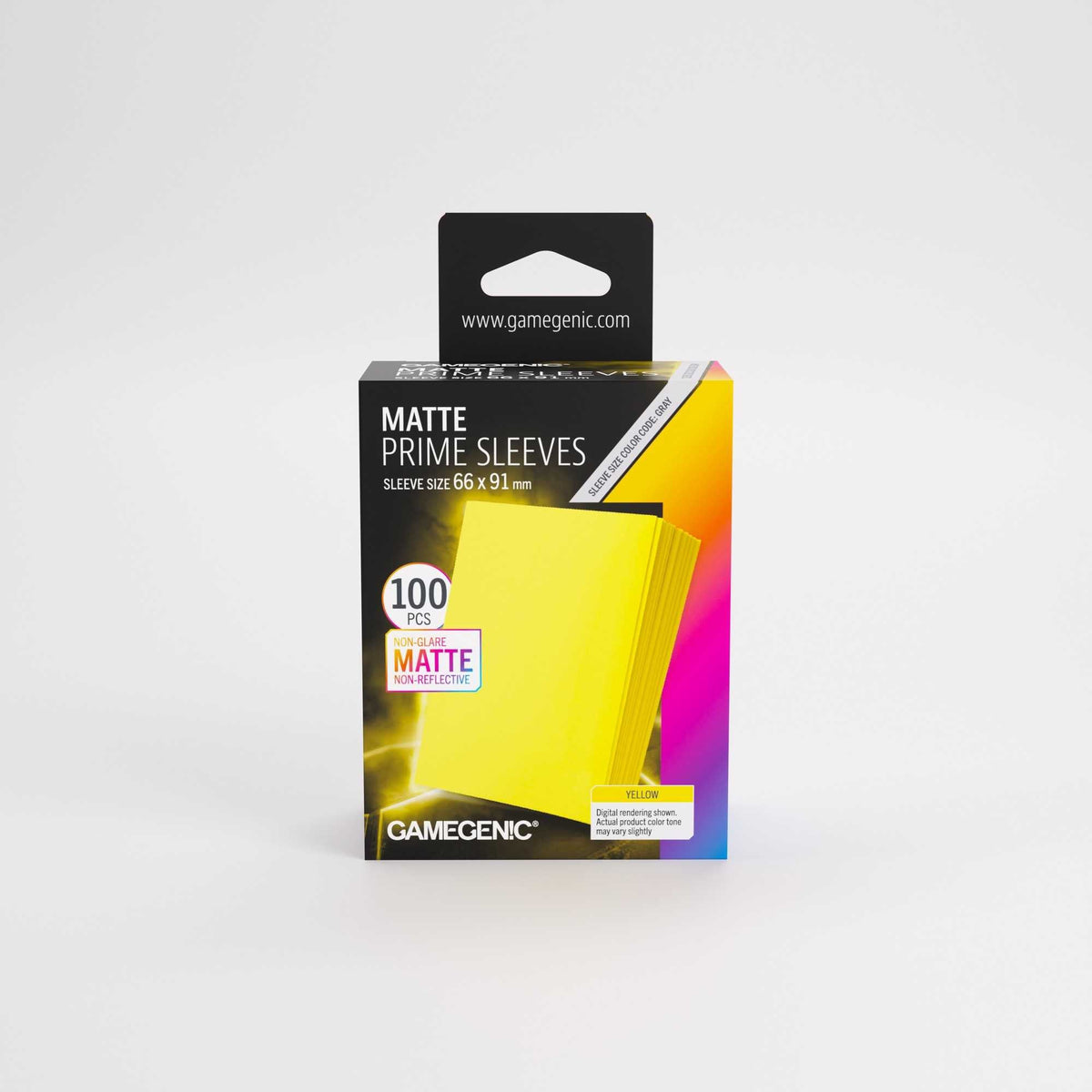 Gamegenic Matte Prime Card Sleeves Yellow 66 x 91 mm (100 Pack)