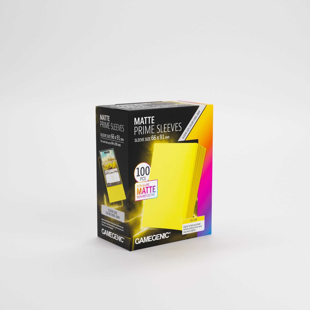Gamegenic Matte Prime Card Sleeves Yellow 66 x 91 mm (100 Pack)