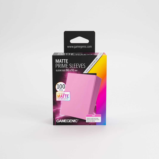 Gamegenic Matte Prime Sleeves Pink 66 x 91 mm (100 Count)