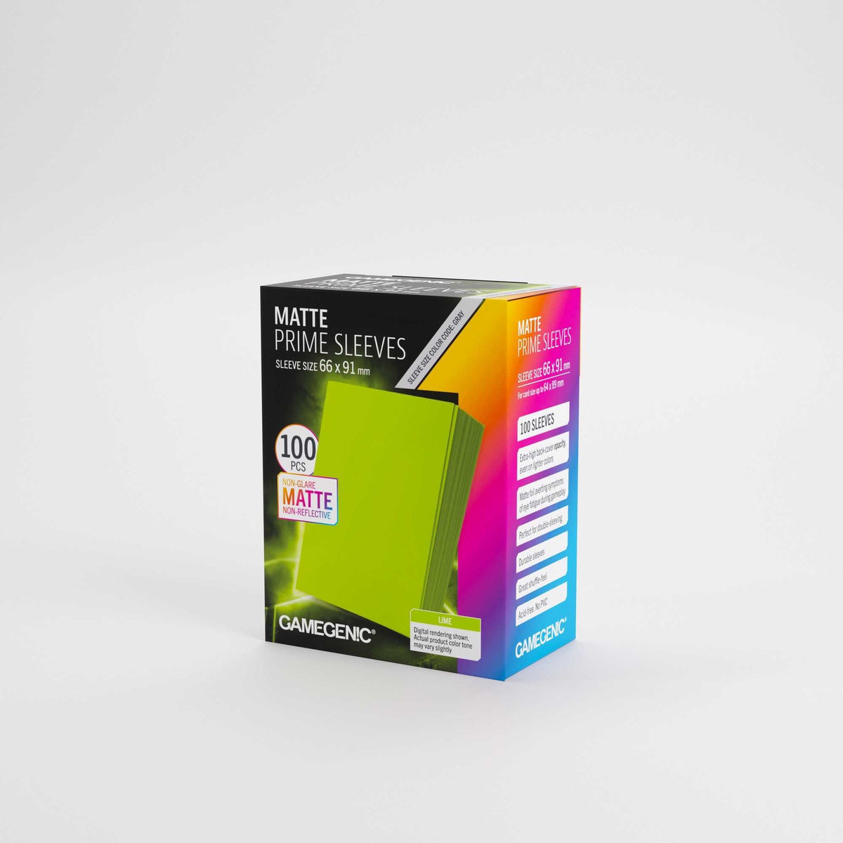 Gamegenic Matte Prime Sleeves Lime 66 x 91 mm (100 Count)