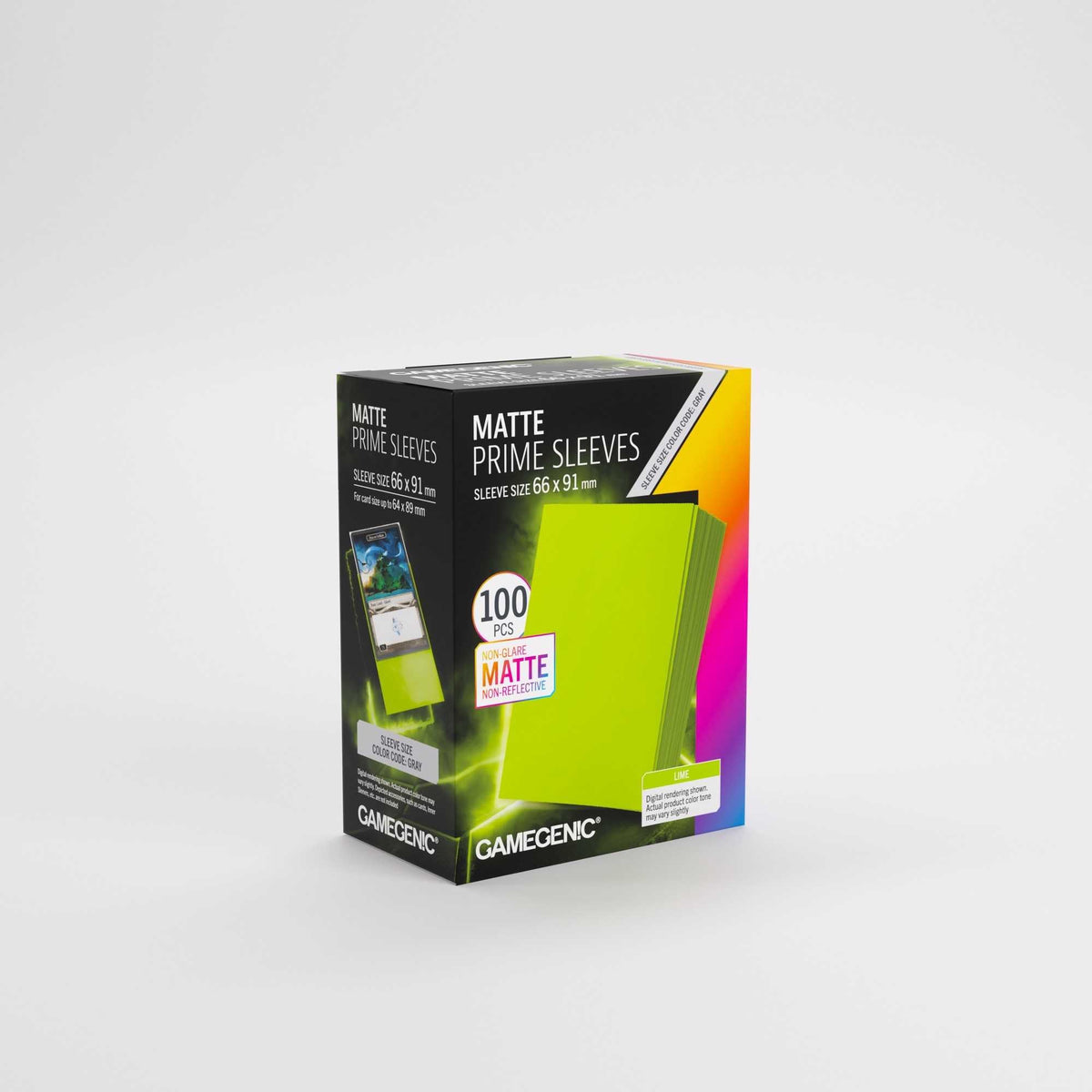 Gamegenic Matte Prime Sleeves Lime 66 x 91 mm (100 Count)