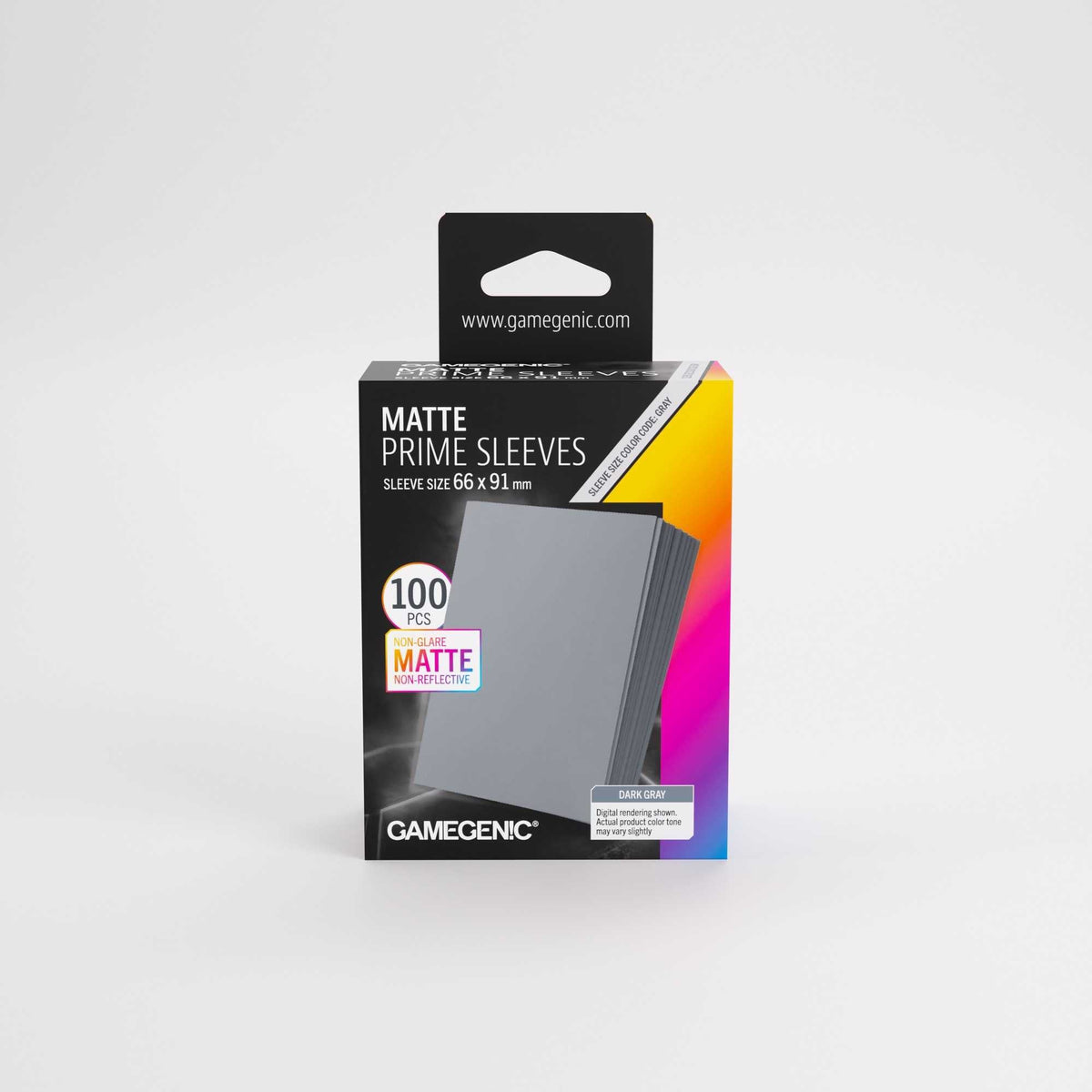 Gamegenic Matte Prime Sleeves Dark Grey 66 x 91 mm (100)