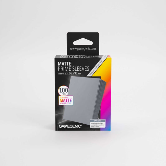 Gamegenic Matte Prime Sleeves Dark Grey 66 x 91 mm (100)