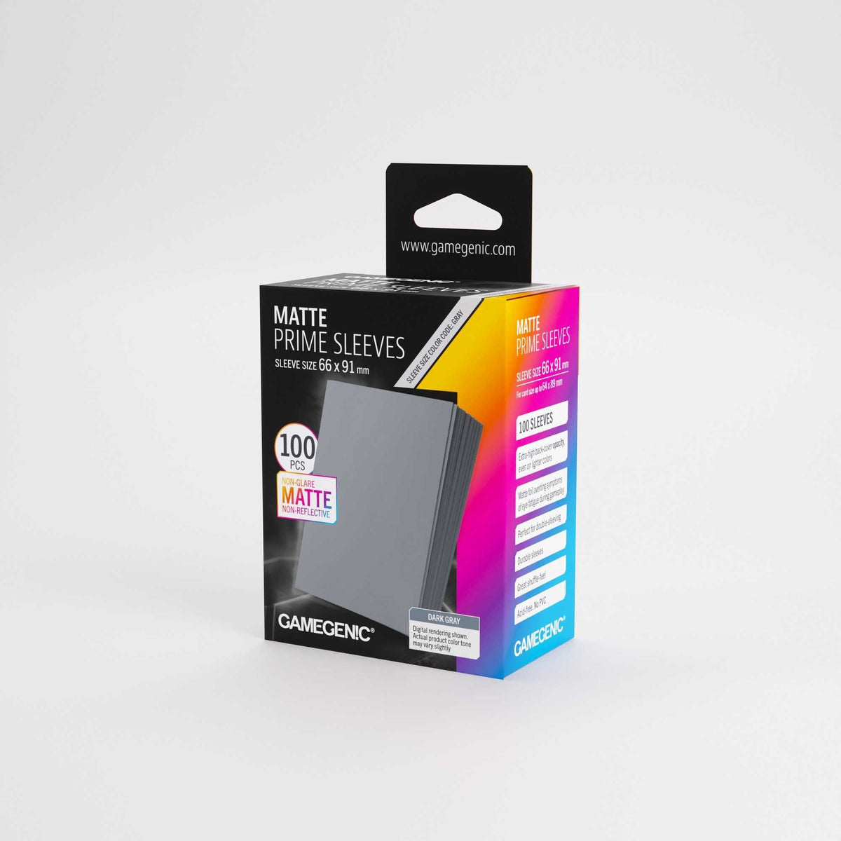 Gamegenic Matte Prime Sleeves Dark Grey 66 x 91 mm (100)