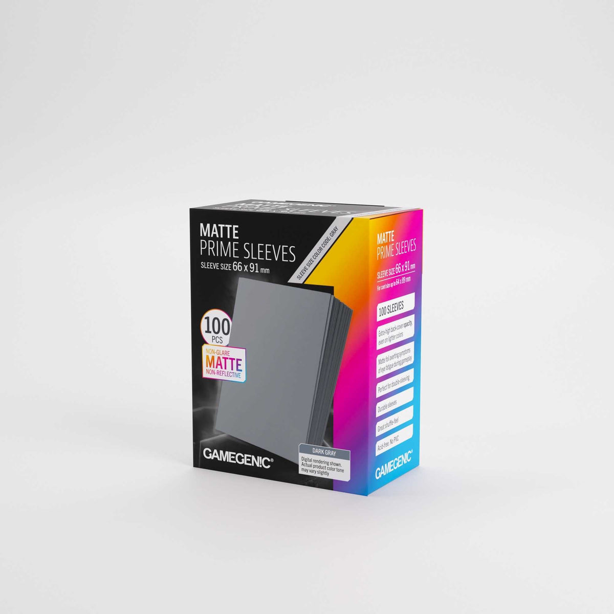Gamegenic Matte Prime Sleeves Dark Grey 66 x 91 mm (100)