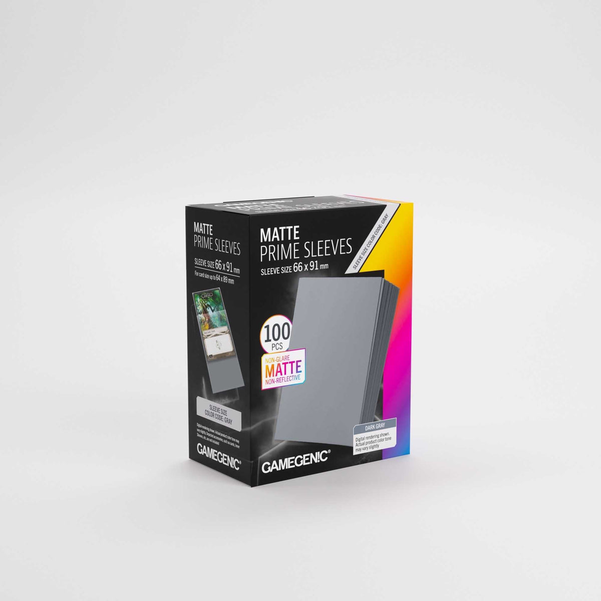 Gamegenic Matte Prime Sleeves Dark Grey 66 x 91 mm (100)