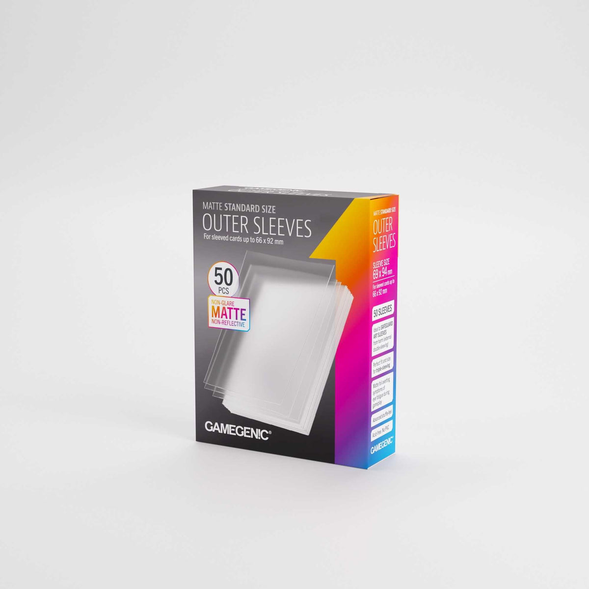 Gamegenic Matte Outer Sleeves Standard Size 69 x 94 mm (50)