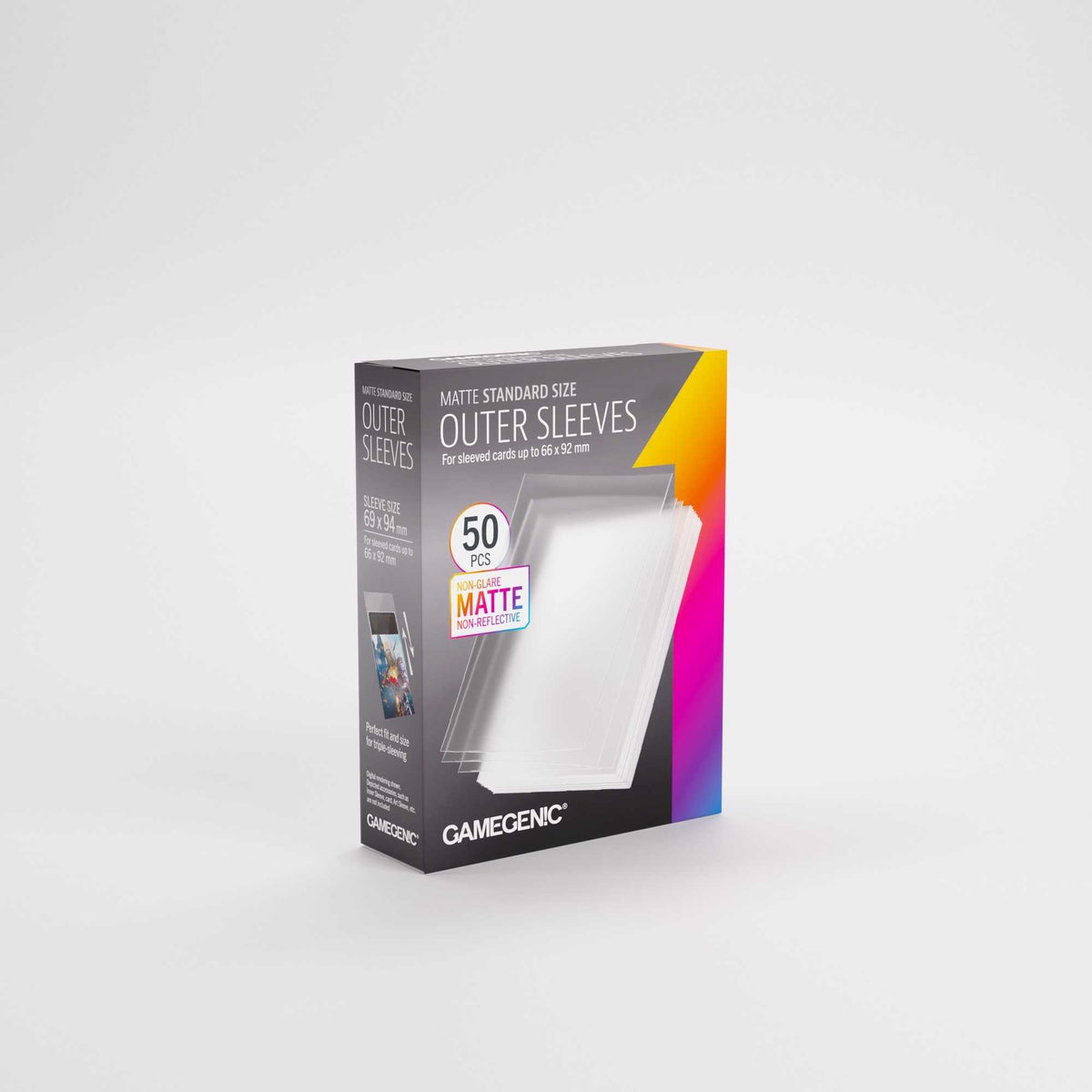 Gamegenic Matte Outer Sleeves Standard Size 69 x 94 mm (50)