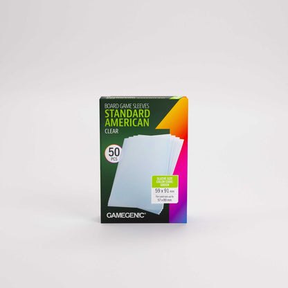 Gamegenic Standard American Clear Board Game Sleeves (50)