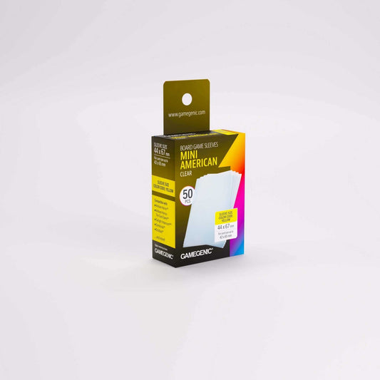 Gamegenic Board Game Sleeves Mini American Clear (50 ct.)