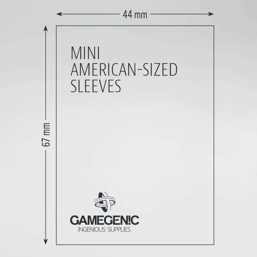 Gamegenic Board Game Sleeves Mini American Clear (50 ct.)