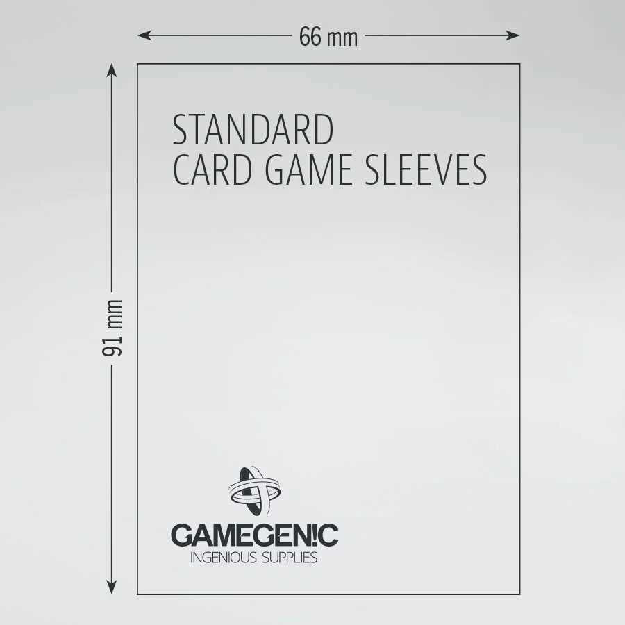 Gamegenic Board Game Sleeves Standard Card Game Clear (50 ct.)